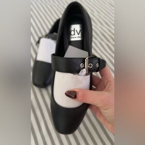 DV by Dolce Vita Black Strap Flats